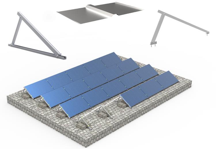Nánar 1 Sól Pv Flat Roof Mounting Systems.jpg 详情图 1 Solar Pv Flat Roof Mounting Systems.jpg